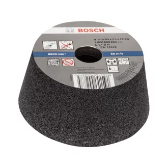   BOSCH Kónický brúsny kotúč pre veľkú uhlovú brúsku 110/90 x 55 x 22,2 mm / P24