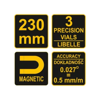 VOREL Vodováha torpédo 3 vodováha 230 mm