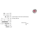 FESTA Sada nástrčných kľúčov 46 kusov 1/4" 4-14 mm CrV