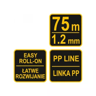 VOREL Murovacia šnúra 75 fm x 1,2 mm oranžová