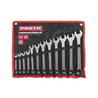 FESTA Sada kľúčov 12 kusov 8-22 mm CrV Profi