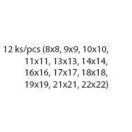 FESTA Sada kľúčov 12 kusov 8-22 mm CrV Profi