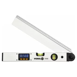 VOREL Digitálny uhlomer a vodováha 2 vodováhy 400 mm