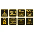 VOREL Rebrík do domácnosti 2 stupne 900 mm