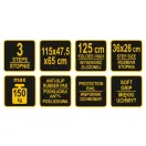 VOREL Rebrík do domácnosti 3 stupne 1150 mm