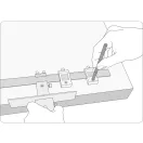 VOREL Nastaviteľná vŕtacia šablóna 200 x 250 mm