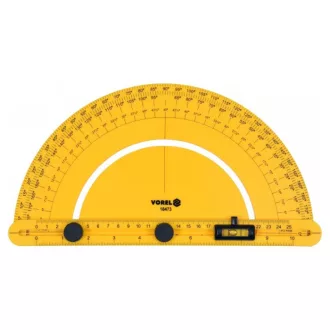 VOREL Uhlomer s vodováhou 250 mm ABS