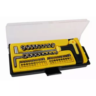   Sada nástrčných a nástrčných kľúčov 41 kusov 1/4" magnetického CrV