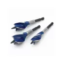 IRWIN Sada vrtákov do dreva 3-dielny bit 100 mm Modrá drážka 6x