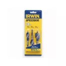 IRWIN Sada vrtákov do dreva 3-dielny bit 100 mm Modrá drážka 6x