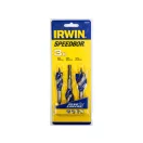 IRWIN Sada vrtákov do dreva 3-dielny bit 100 mm Modrá drážka 6x