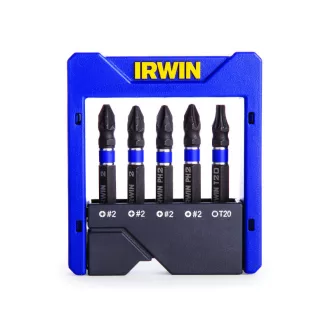   Sada hrotov IRWIN Impact Pro Bit 5 dielov 100 mm (2 x PZ2 + 2 x PH2 + TX20)