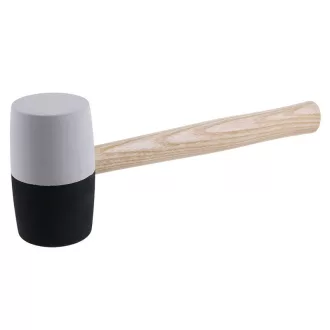 Gumová palička 900 g drevená rukoväť 65 mm čiernobiela