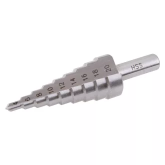 Stupňový vrták HSS 4-20 mm