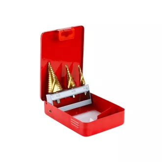 Sada stupňovitých vrtákov 3-dielna Titan-nitrit