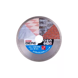   DIAMANT Diamantový rezací kotúč 125 x 1,9 x 5,0 x 22,2 mm súvislý