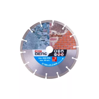   DIAMANT Diamantový rezací kotúč 180 x 2,3 x 7,0 x 22,2 mm segmentový