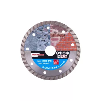   DIAMANT Diamantový rezací kotúč 125 x 2,0 x 7,0 x 22,2 mm turbo