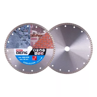   DIAMANT Diamantový rezací kotúč 230 x 2,4 x 7,0 x 22,2 mm turbo