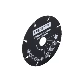   FESTA Univerzálny diamantový rezací kotúč 125 x 1,0 x 22,2 mm segmentovaný