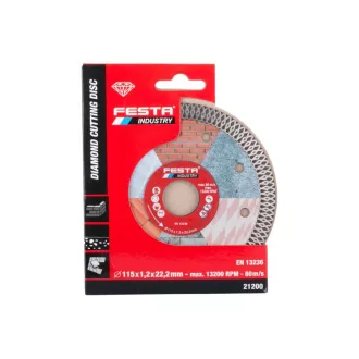 FESTA Diamantový rezací kotúč 115 x 1,4 x 22,2 mm turbo