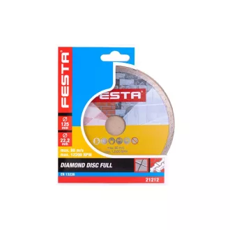   FESTA Diamantový rezací kotúč 125 x 2,0 x 22,2 mm priebežný