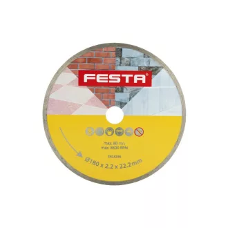   FESTA Diamantový rezací kotúč 180 x 2,4 x 22,2 mm súvislý