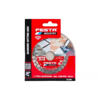   FESTA INDUSTRY Diamantový rezný kotúč 115 x 1,8 x 22,2 mm