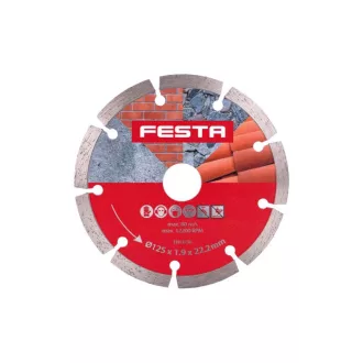   FESTA Diamantový rezací kotúč 125 x 2,2 x 22,2 mm segmentovaný