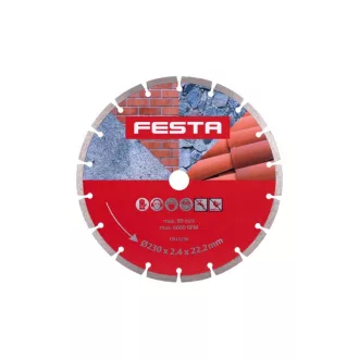   FESTA Diamantový rezací kotúč 230 x 2,6 x 22,0 mm segmentovaný