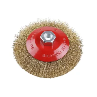 FESTA Šikmá okrúhla kefa M14 125 x 20 mm mosadzný povlak