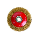 FESTA Šikmá okrúhla kefa M14 100 mm mosadzný povlak