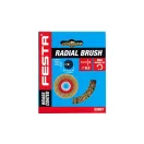 FESTA Okrúhla kefa 100 x 20 mm so zužovacími krúžkami, mosadzný povlak