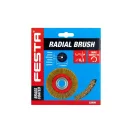 FESTA Okrúhla kefa 150 x 32 mm so zužovacími krúžkami, mosadzný povlak