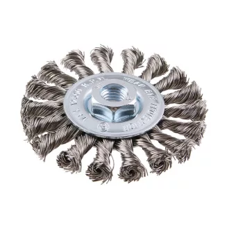 FESTA Kruhová kefa skrútená M14 100 mm inox