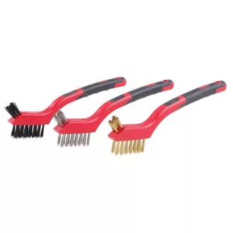   FESTA Súprava drôtených kief s 3-dielnou plastovou rukoväťou 180 mm