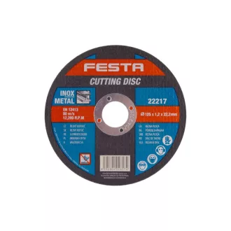 FESTA Rezný kotúč na kov 125 x 1,2 x 22,2 mm inox