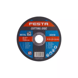 FESTA Rezný kotúč na kov 125 x 2,5 x 22,2 mm