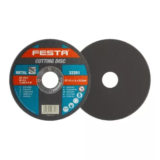 FESTA Rezný kotúč na kov 115 x 1,6 x 22,2 mm