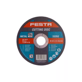 FESTA Rezný kotúč na kov 125 x 1,6 x 22,2 mm