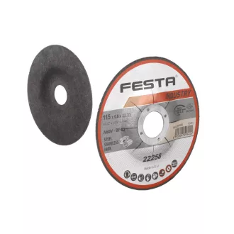   FESTA INDUSTRY Kónický rezací kotúč na kov 115 x 0,8 x 22,2 mm inox
