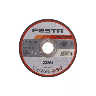 FESTA INDUSTRY Rezný kotúč na kov 115 x 2,0 x 22,2 mm