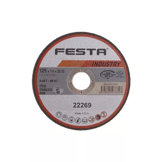 FESTA INDUSTRY Rezný kotúč na kov 125 x 1,6 x 22,2 mm