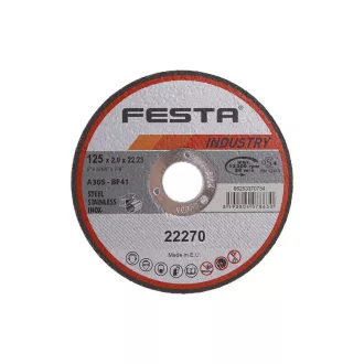 FESTA INDUSTRY Rezný kotúč na kov 125 x 2,0 x 22,2 mm