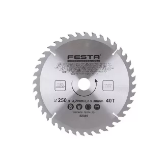 FESTA Pílový kotúč na drevo 250 x 30 x 2,2 mm / 40T