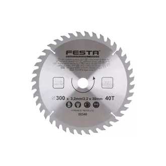 FESTA Pílový kotúč na drevo 300 x 30 x 2,2 mm / 40T