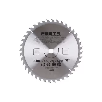 FESTA Pílový kotúč na drevo 400 x 30 x 2,8 mm / 40T