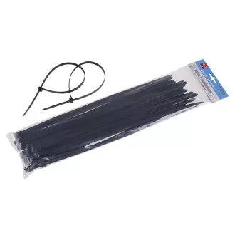 Sťahovací pásik 400 x 7,6 mm čierny (50 ks)