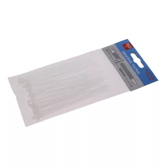 Sťahovací páska 120 x 2,5 mm biela (50 ks)