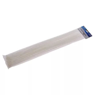 Sťahovací páska 500 x 4,8 mm biela (50 ks)